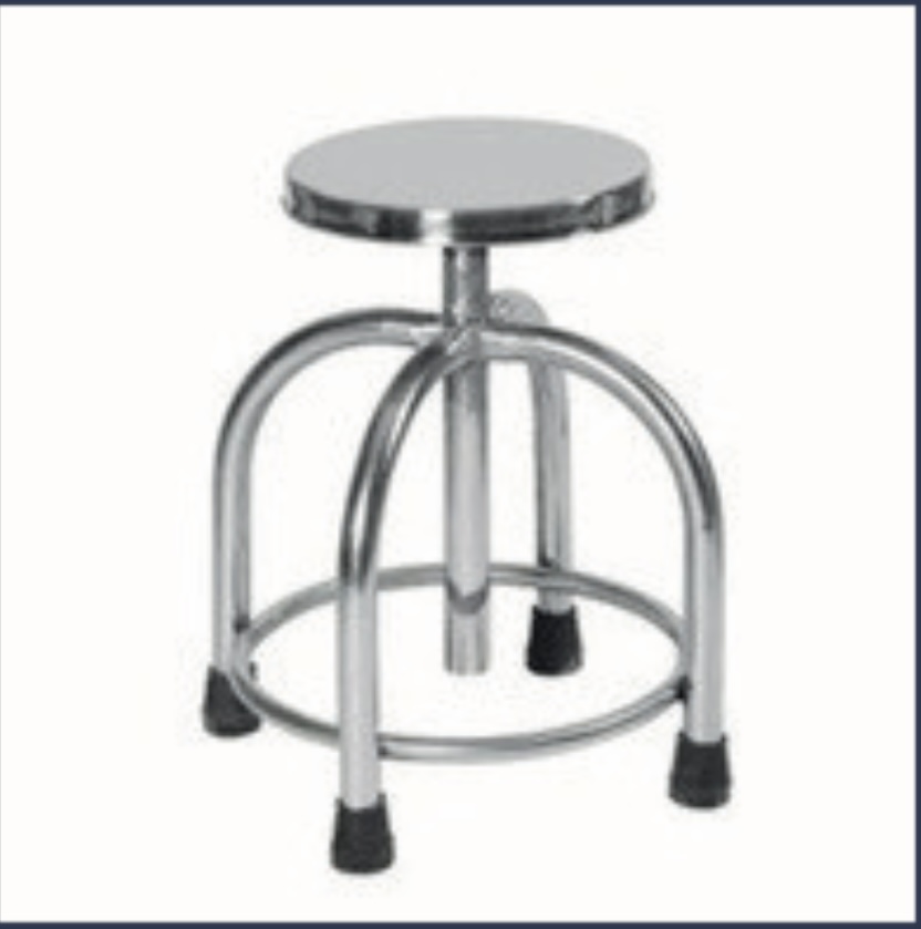 Revolving Stool SS — Scanda Enterprises, medical supplies Moosapet Hyderabad